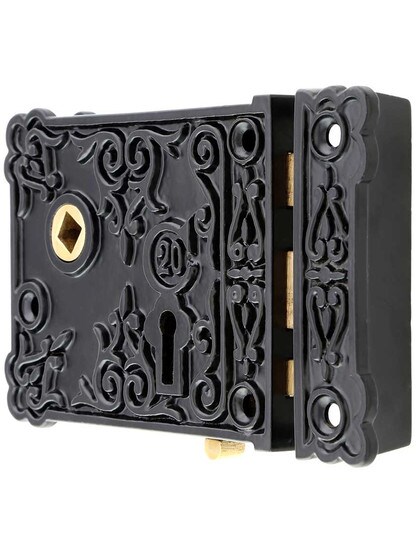 Alternate View of Cast-Iron Century Rim Lock.