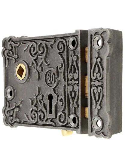 Alternate View 2 of Cast-Iron Century Rim Lock.