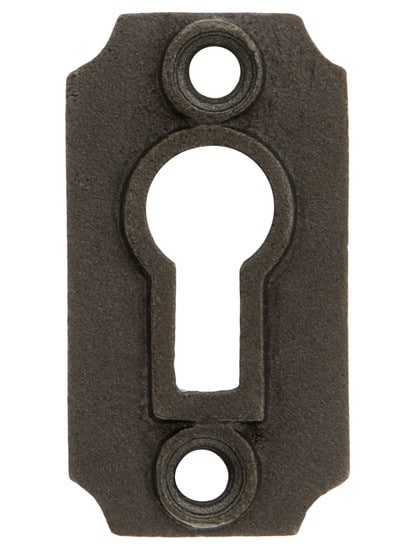 Cast Iron Keyhole Cover In Antique Iron.