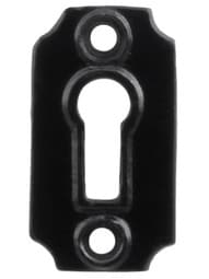 Cast Iron Keyhole Cover With Black Powder Coating