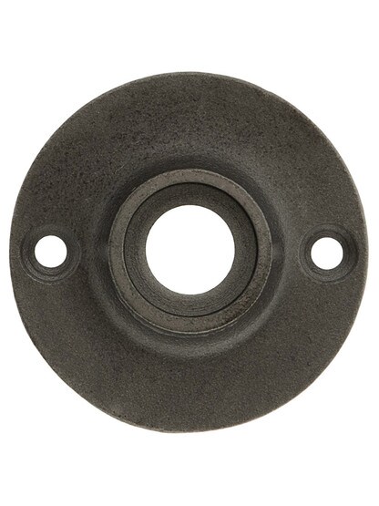 1 7/8 inch Cast Iron Colonial Rosette In Antique Iron.