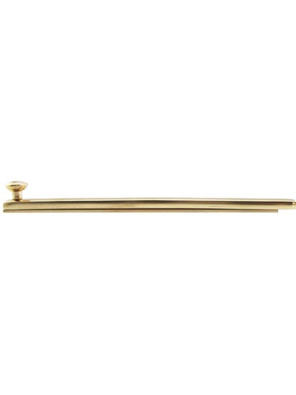 Alternate View of 8 inch Contemporary Style Surface Bolt in Solid Brass.