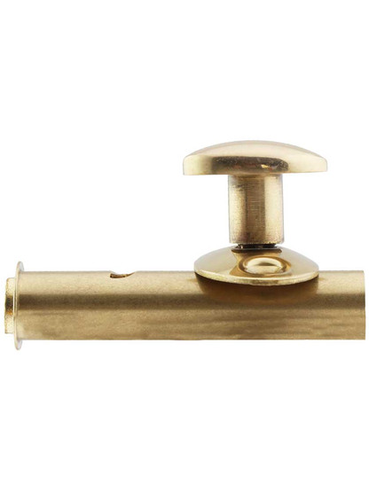 Alternate View of Mortise Bolt in Solid Brass .