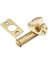 1 3/4" Backset Mortise Privacy Bolt in Solid Brass