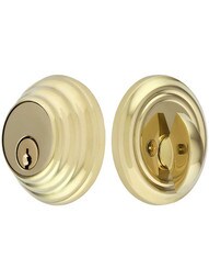 Solid Brass Single Cylinder Low-Profile Deadbolt