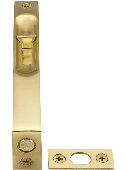 Alternate View 2 of 6 inch Flush Mounted Door Bolt In Solid Brass