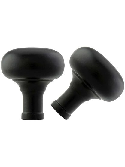 Alternate View 3 of Small Cast Iron Rim Latch Set with Round Iron Knobs.