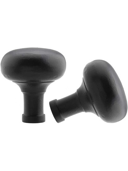 Alternate View 3 of Cast Iron Horizontal Rim Lock Set with Small Iron Knobs.