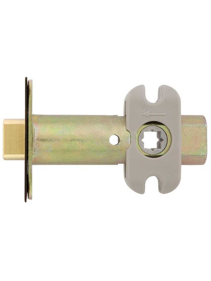 Alternate View 4 of Premium Tubular Door Latch with Solid Brass Face and Strike Plates in Antique-By-Hand.