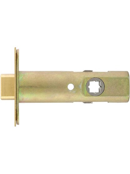 Alternate View 2 of Premium Tubular Door Latch with Solid Brass Face and Strike Plates.