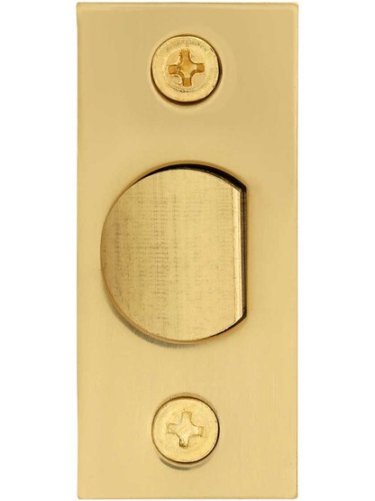 Alternate View 3 of Premium Tubular Door Latch with Solid Brass Face and Strike Plates.