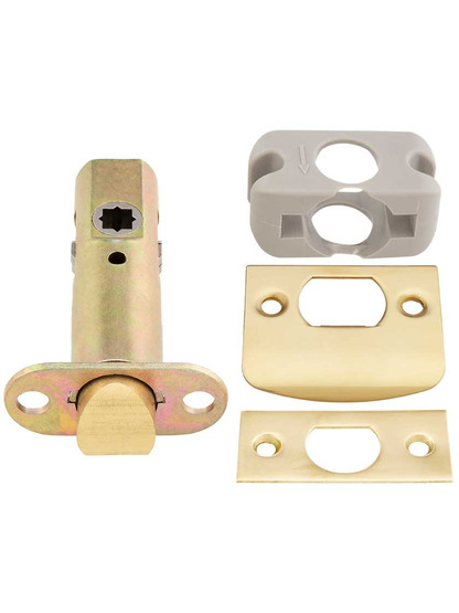 Alternate View 5 of Premium Tubular Door Latch with Solid Brass Face and Strike Plates.