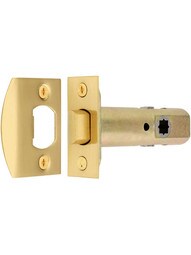 Premium Passage Tubular Door Latch with Solid Brass Face & Strike Plates