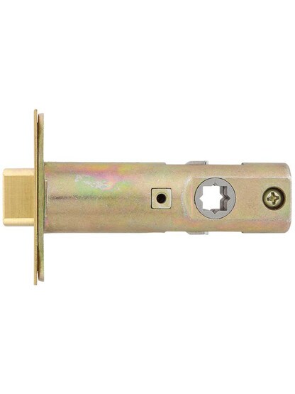 Alternate View 2 of Premium Tubular Door Latch with Solid Brass Face and Strike Plates.