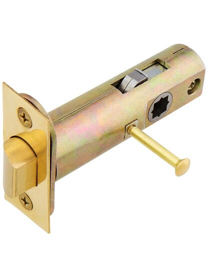 Alternate View 4 of Premium Tubular Door Latch with Solid Brass Face and Strike Plates.