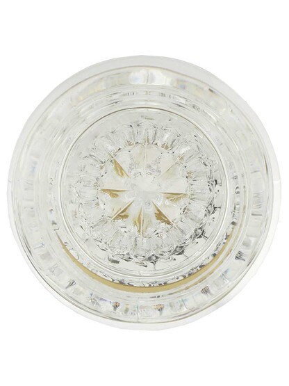 Alternate View of Pair of Lead Free Round Crystal Door Knobs.