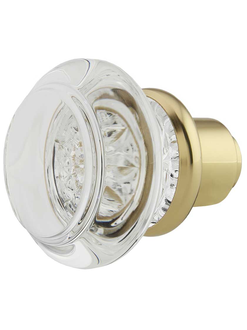 Alternate View 2 of Pair of Lead Free Round Crystal Door Knobs.
