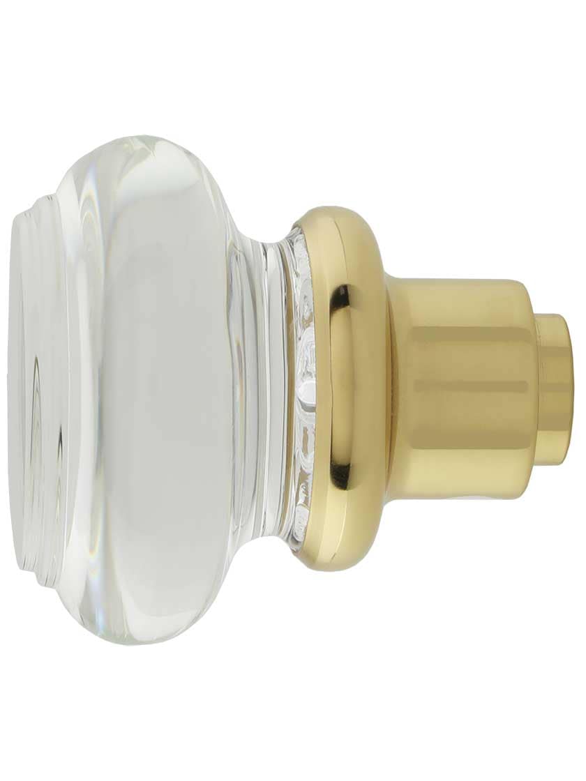 Alternate View 3 of Pair of Lead Free Round Crystal Door Knobs.