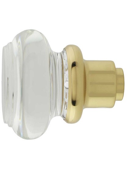 Alternate View 3 of Pair of Lead Free Round Crystal Door Knobs.
