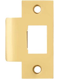 Solid Brass T-Strike Plate - 2 3/4 x 1 1/8 Inch