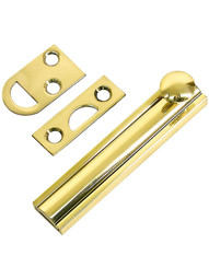 3" Contemporary Style Surface Bolt In Solid Brass