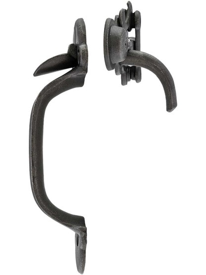 Alternate View of Cast Iron Thumb-Latch Set.