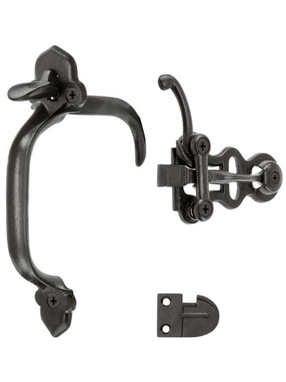 Alternate View 3 of Cast Iron Thumb-Latch Set.
