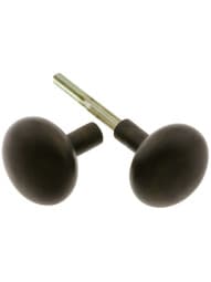 Pair of Craftsman Door Knobs With Oil-Rubbed Bronze Finish