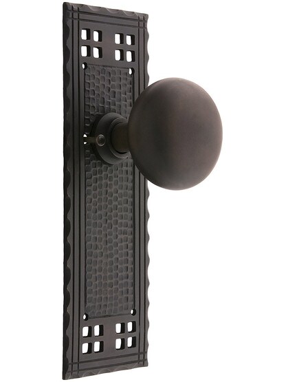 Arts and Crafts Door Set in Oil-Rubbed Bronze.