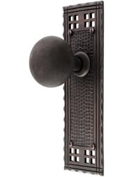 Arts and Crafts Door Set in Oil-Rubbed Bronze.