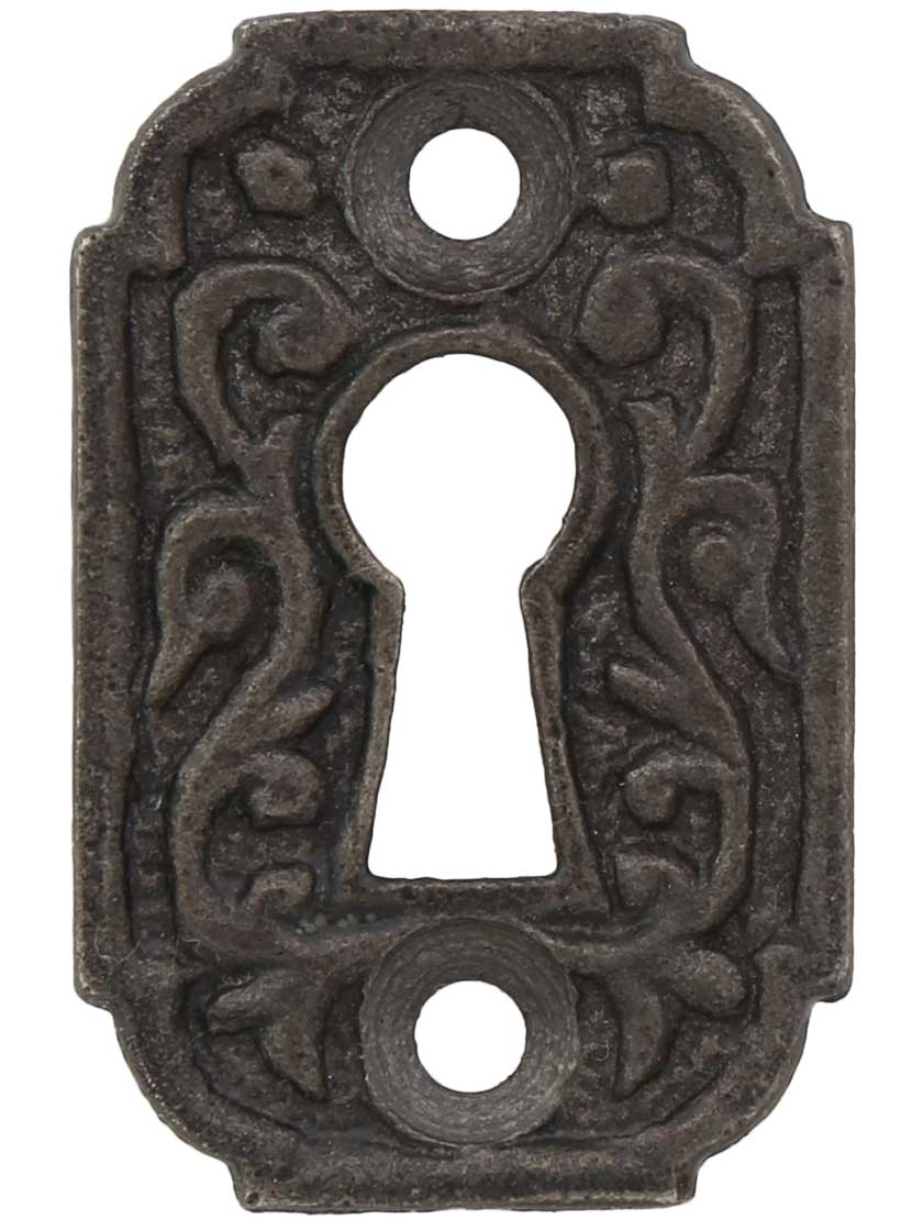 DECOCRATIVE VICTORIAN STYLE KEY HOLE COVERS  CAST IRON  up to 12 available 