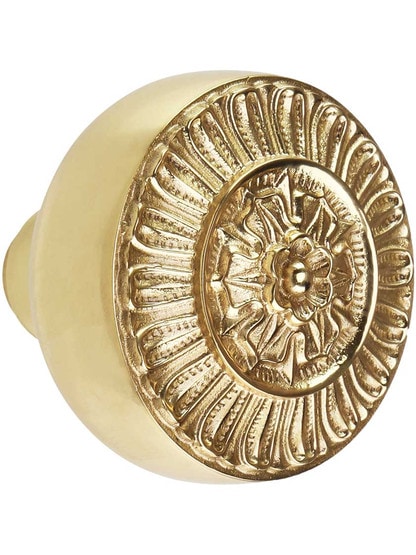 Alternate View 2 of Pair of Cast-Brass Pisano Door Knobs.