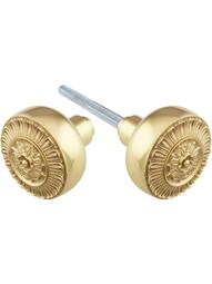 Pair of Cast-Brass Pisano Door Knobs