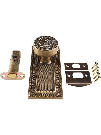Alternate View 4 of Pisano-Design Door Set with Matching Knobs in Antique-By-Hand.