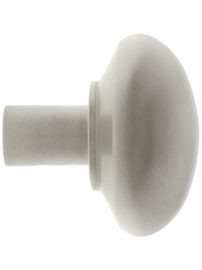 Pair of Classic Round Door Knobs In Solid Forged Brass