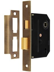 Standard Mortise Lock in Antique-By-Hand - 2 1/4" Backset