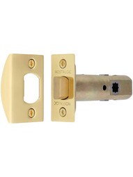 Standard Brass Passage Tubular Latch - 2 3/8-Inch Backset