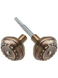 Meadows Design Door Knobs in Antique-By-Hand - 1 Pair