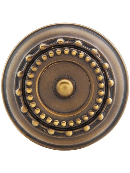 Alternate View of Meadows Design Door Knobs in Antique-By-Hand - 1 Pair.