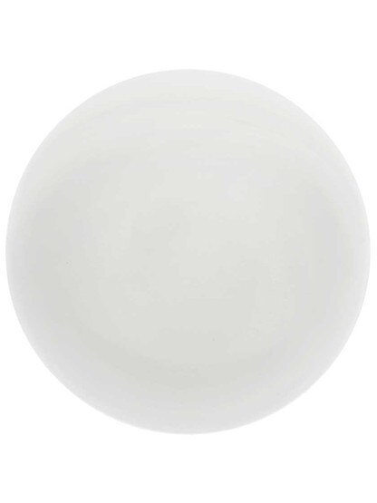 Alternate View of White Porcelain Door Knobs in Antique-By-Hand - 1 Pair.