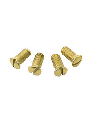 4 Pack of Set Screws for Tapped Spindles In Brass Plated Steel