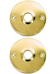 Pair of 3 inch Pressed Brass Rosettes With 5/8 inch Collar