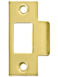Brass Plated T-Strike Plate - 2 3/4" x 1 1/8"