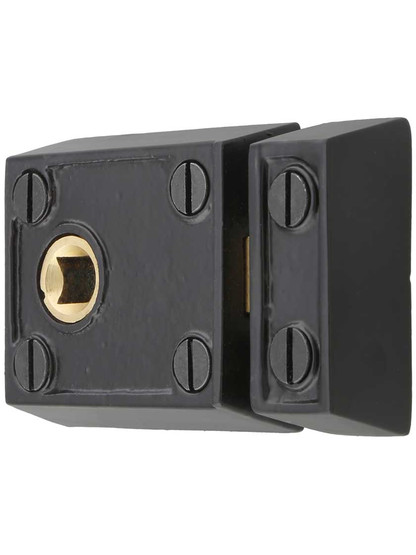 Alternate View of Small Cast Iron Rim Latch for French or Screen Doors