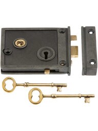 Cast Iron Horizontal Rim Lock