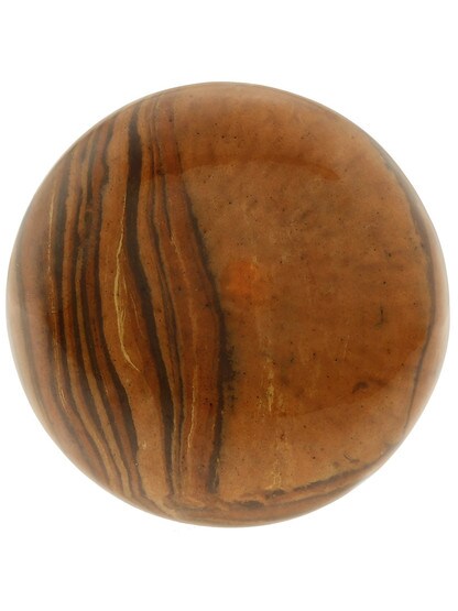 Alternate View of Pair of Bennington Style Rim Lock Knobs With Solid Iron Shanks In Antique Iron.