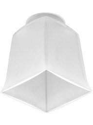 3 1/2" Square Arts & Crafts Shade with 2 1/4" Fitter