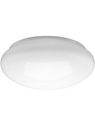 Glossy Opal Glass Bowl Shade With 10 inch Fitter