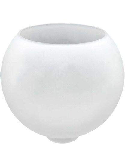 8 Inch Frosted Crystal Gasolier Shade - 2 1/2 Inch Fitter.