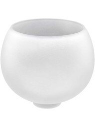7 Inch Frosted Crystal Gasolier Shade - 2 1/2 Inch Fitter